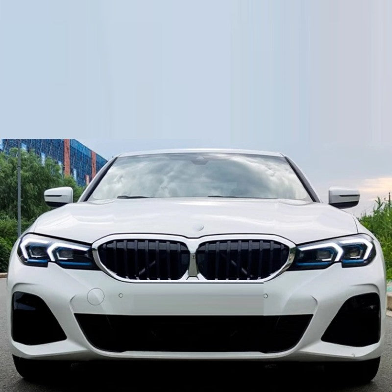 Car Craft Compatible With Bmw 3 Series G20 G28 2019-2022 Car Front Upgraded Head Light Lamp Xenon Headlight Retrofit Upgrade Modified Led Drl Hid Light Lci Laser Style - CAR CRAFT INDIA