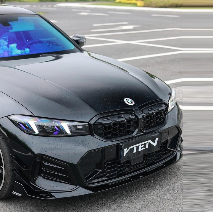 Car Craft Compatible With Bmw 3 Series Lci G20 G28 2023-2026 Front Bumper Lip Splitter Skirt Trim Vten V Ten Style V3