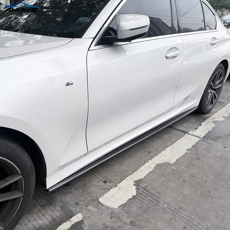 Car Craft Compatible With Bmw 3 Series G20 2019-2025 Side Skirt Splitter Trim Running Board Ac Style Swb Car Zst-1548 Glossy Black