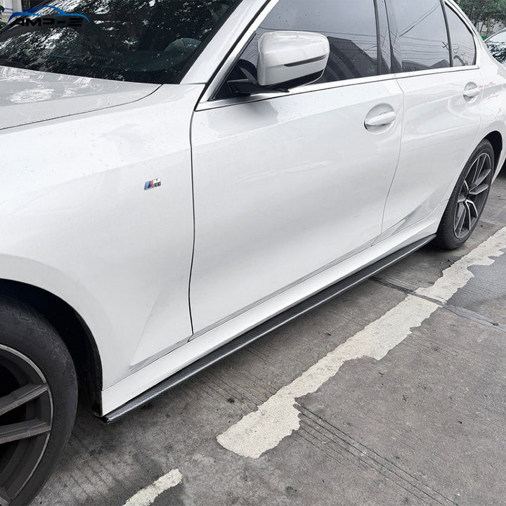Car Craft Compatible With Bmw 3 Series G20 2019-2025 Side Skirt Splitter Trim Running Board Ac Style Swb Car Zst-1548 Glossy Black
