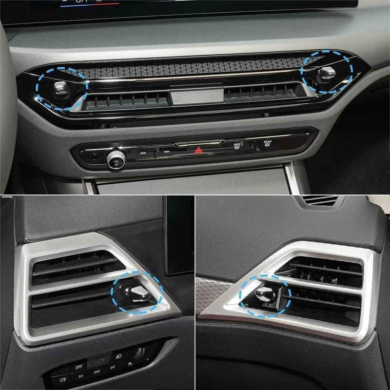 Car Craft Compatible With Bmw 2 Series G42 3 Series G20 G80 4 Series G22 G26 G82 I3 I4 G28 G26 Bev 2024-2026 Ac Air Vent Slider Rotary Knob Ac Vent Adjust Lever Cover Trim 64225a8e299-d1
64225a8e299-d2 Left - CAR CRAFT INDIA