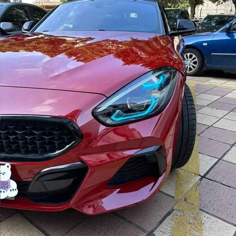 Car Craft Compatible With Bmw Z4 G29 2019-2023 Led Style Headlight Drl Daytime Running Light Angel Eye Led Module Rgb Chip Color Csl Style Europe - CAR CRAFT INDIA