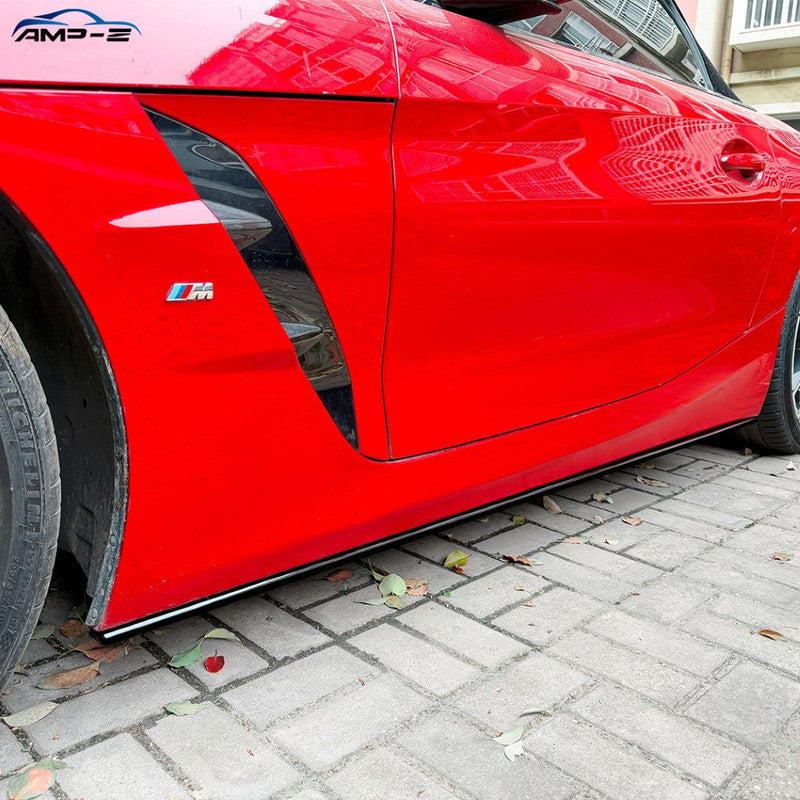 Car Craft Compatible With Bmw Z4 G29 2018-2026 Side Skirt Splitter Trim Running Board Zst-1552 Cf Carbon Fiber Look Black CC-10939