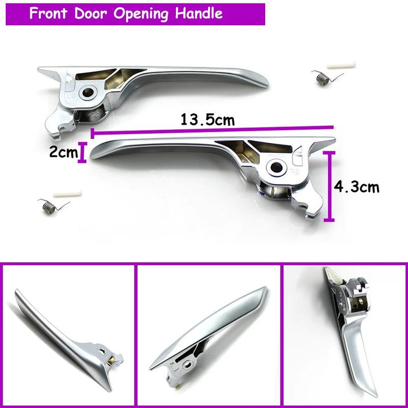 Car Craft Compatible With Bmw 5 Series G30 G31 G38 F90 2016-2023 Car Interior Chrome Door Lock Unlock Handle 51417488594-d Right - CAR CRAFT INDIA