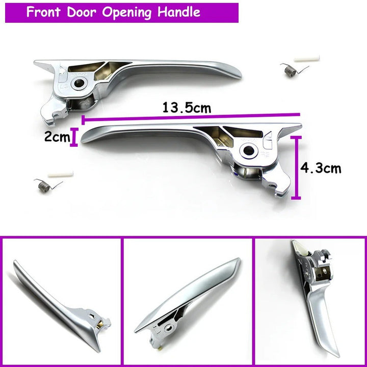 Car Craft Compatible With Bmw 5 Series G30 G31 G38 F90 2016-2023 Car Interior Chrome Door Lock Unlock Handle 51417488594-d Right - CAR CRAFT INDIA
