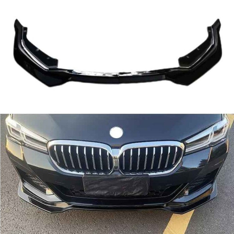Car Craft Compatible With Bmw 5 Series Lci G30 2021-2024 M Tech Mt M Sport M Performance Front Bumper Lip Splitter Skirts Glossy Black - CAR CRAFT INDIA