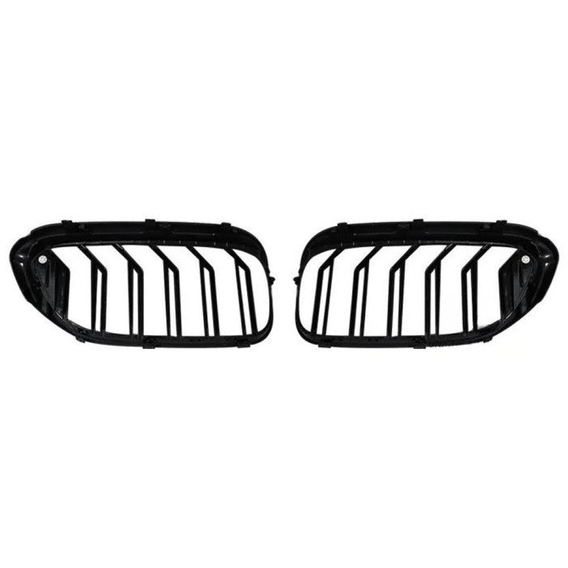 Car Craft Compatible With Bmw 5 Series G30 G38 F90 2018-2020 Front Bumper Show Grill M5 Style Cross Bar Glossy Black G30/38-022