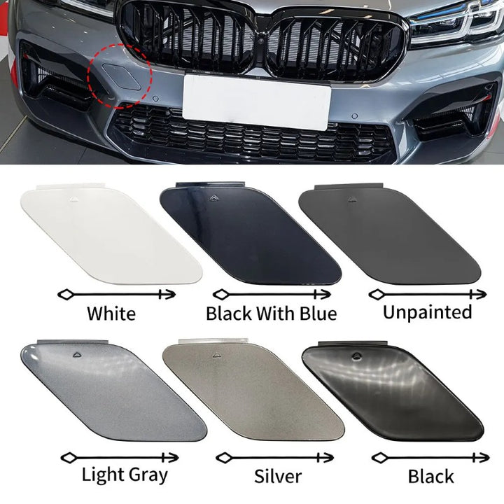 Car Craft Compatible With Bmw 5 Series G30 F90 Lci M5 2021-2025 Front Bumper Trailer Tow Towing Hook Hole Cover 51118746626 Unpainted - CAR CRAFT INDIA