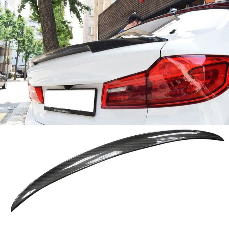 Car Craft Compatible With Bmw 5 Series G30 G38 F90 2018-2023 Rear Trunk Wing Lip Boot Ducktail Spoiler G30/38-038/039 Cf Carbon Fiber Looks M5 Style