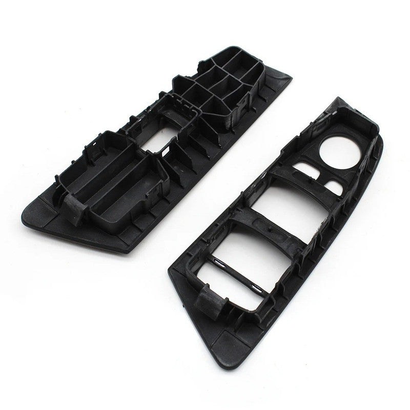 Car Craft Compatible With Bmw 5 Series G30 F90 2017-2023 Car Interior Door Window Switch Lifter Cover Panel Trim Handle Black Front Right 51417438578r CC-10662