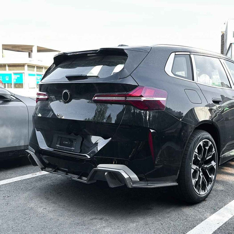 Car Craft Compatible With Bmw X3 G45 2025+ M Sport Rear After Bumper Lip Splitter Skirts Diffuser Zst-1158 Cf Carbon Fiber Look - CAR CRAFT INDIA