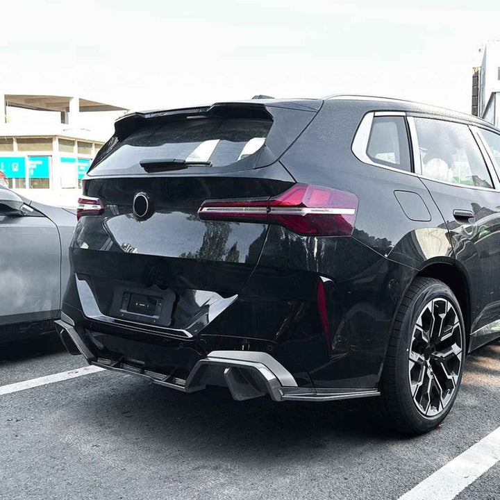 Car Craft Compatible With Bmw X3 G45 2025+ M Sport Rear After Bumper Lip Splitter Skirts Diffuser Zst-1158 Cf Carbon Fiber Look - CAR CRAFT INDIA