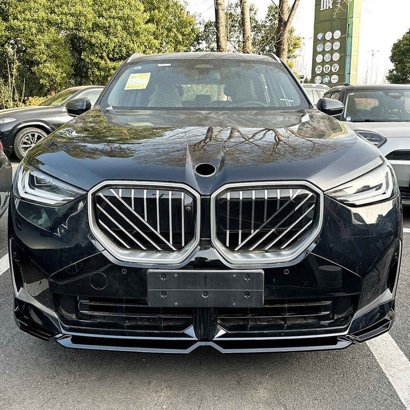 Car Craft Compatible With Bmw X3 G45 2025+ M Sport M Performance Mp Front Bumper Lip Splitter Skirts Zst-1160 Cf Carbon Fiber Look - CAR CRAFT INDIA