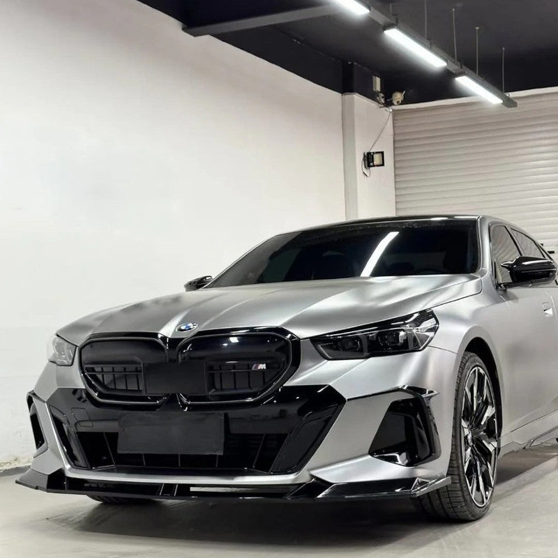 Car Craft Compatible With Bmw 5 Series G60 2024+ Front Bumper Lip Splitter Skirts Trim Canards Air Knife V Ten Vten Style - CAR CRAFT INDIA