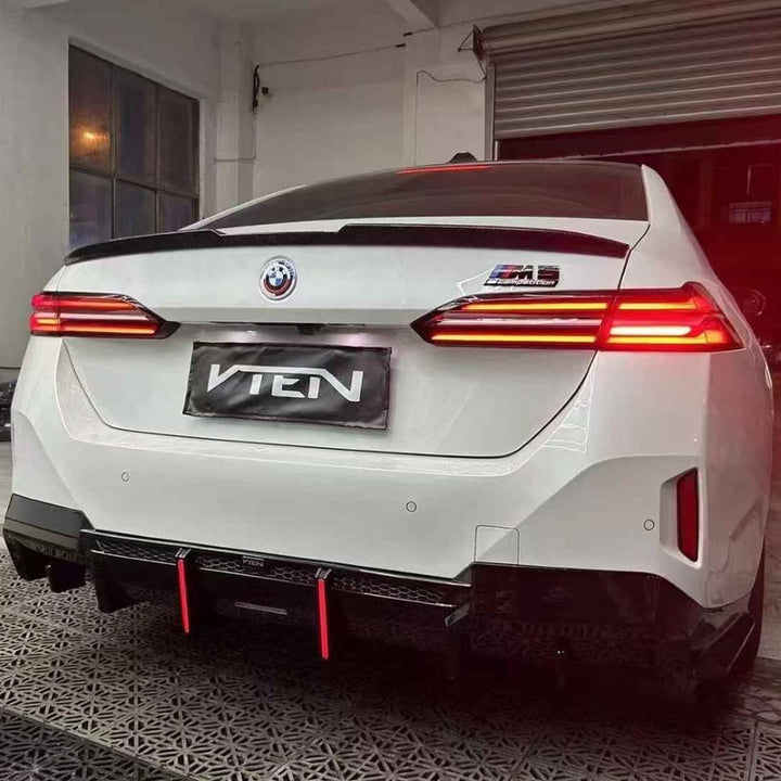 Car Craft Compatible With Bmw 5 Series G60 G68 2024-2026 Rear Bumper Exhaust Pipe Tip Vten V Ten Style