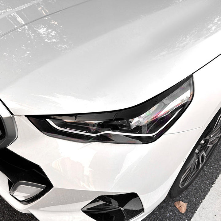 Car Craft Compatible With Bmw 5 Series G60 G68 2024+ Front Headlight Eyebrow Eyelid Skirt Trim Zst-979 Cf Carbon Fiber Look