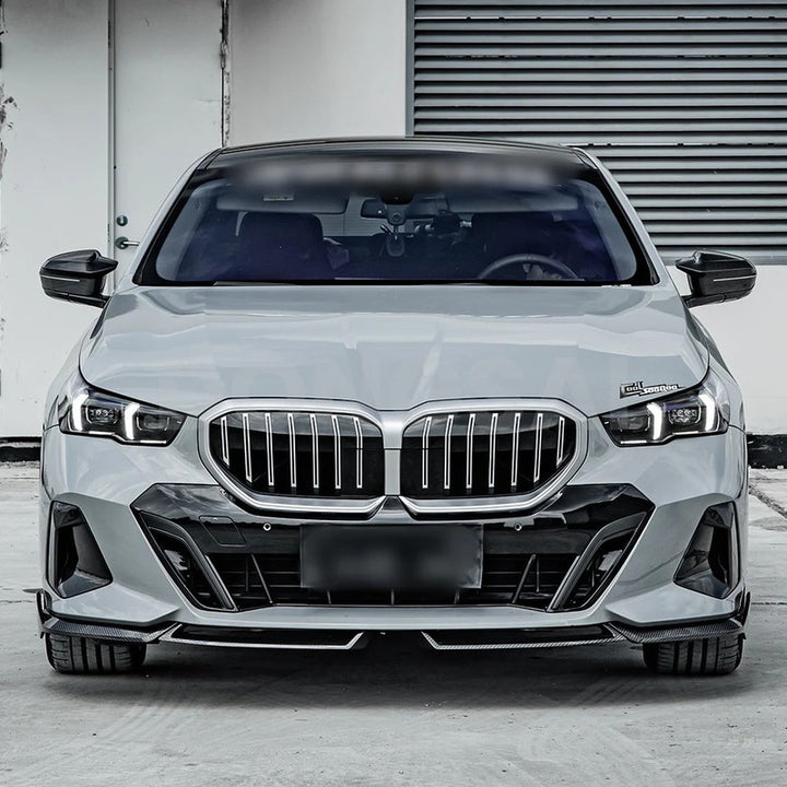 Car Craft Compatible With Bmw 5 Series G60 2024+ Mp M Performance M Sport Front Bumper Lip Splitter Skirt Gc G60 68 007 008 Gb Glossy Black