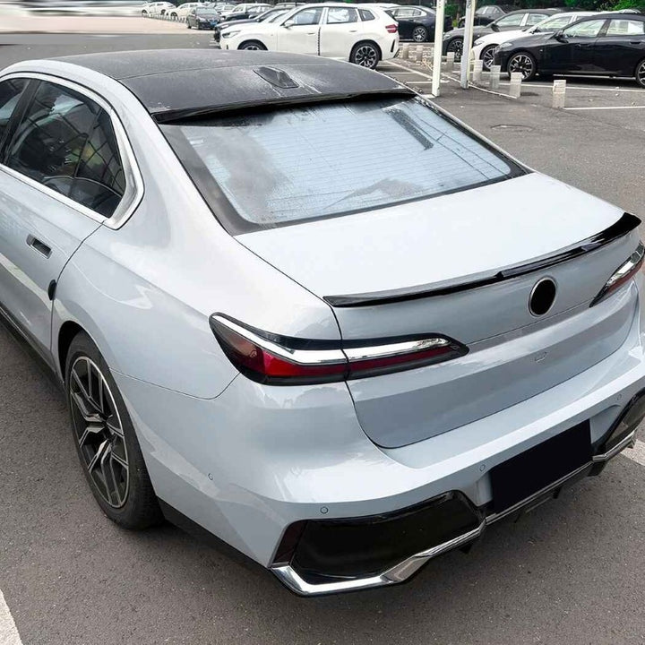 Car Craft Compatible With Bmw 7 Series G70 G73 I7 2023+ Rear Trunk Wing Boot Roof Lip Spoiler Zst-1411 Gb Glossy Black - CAR CRAFT INDIA