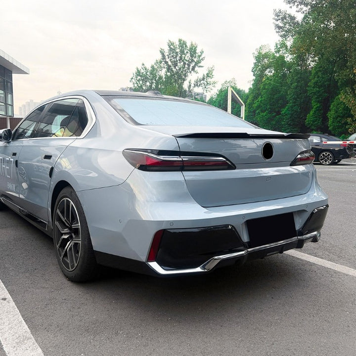 Car Craft Compatible With Bmw 7 Series G70 G73 I7 2023+ Rear Trunk Wing Boot Roof Lip Spoiler Zst-1436 Cf Carbon Fiber Look - CAR CRAFT INDIA