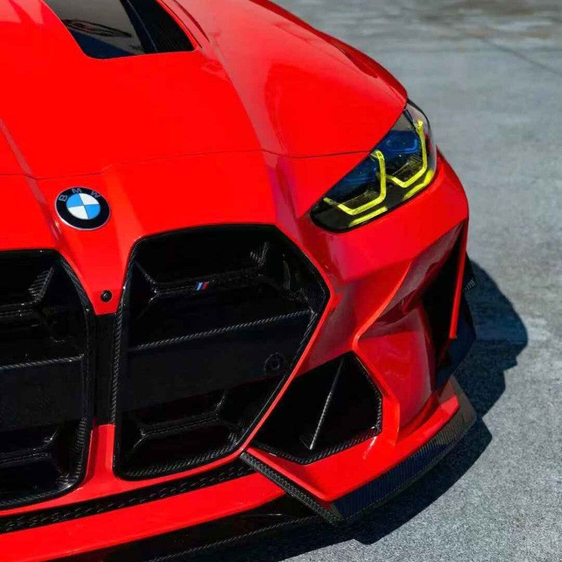 Car Craft Comptible With Bmw G80 G82 G83 M3 M4 2020+ Front Upgraded Facelift Bumper Real Dry Carbon Fiber Body Kit Grill Skirts Splitter Lip Trims Vten Style CC-9078