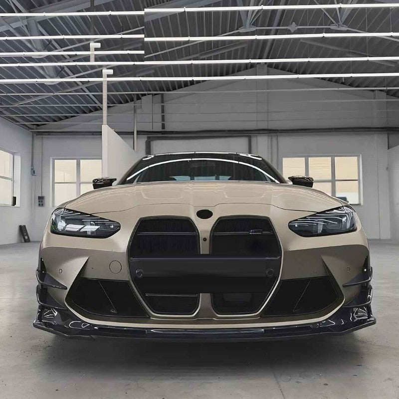 Car Craft Compatible With Bmw M3 G80 G81 M4 G82 G83 2021+ Front Bumper Lip Vent Splitter Skirts Trim Fog Vent Zst-1330 Cf Carbon Fiber Look - CAR CRAFT INDIA