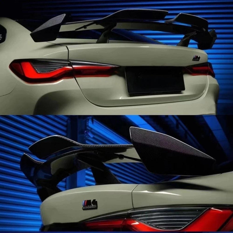 Car Craft Compatible With Bmw 2 Series G87 3 Series G20 G28 G80 G82 G22 M3 M4 M5 5 Series G60 G68 Z4 G29 G90 G26 G23 Rear Trunk Wing Boot Wing Spoiler Real Carbon Fiber Im Universal Style