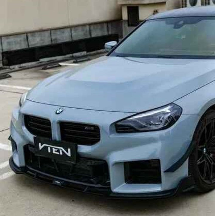Car Craft Compatible With Bmw 2 Series G87 M2 2022-2026 Front Bumper Lip Splitter Skirt Trim Vten V Ten Style