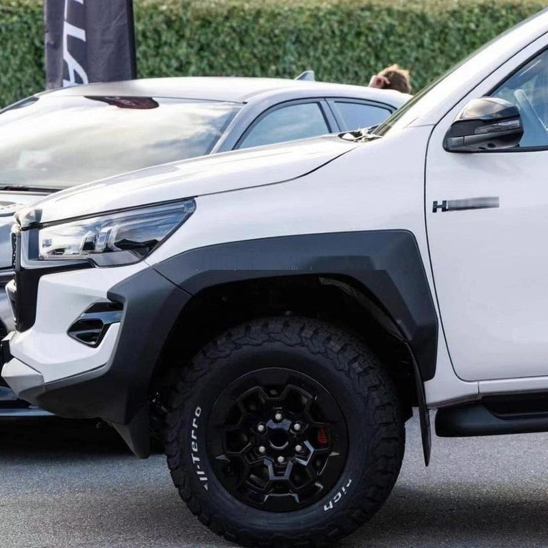 Car Craft Compatible With Toyota Hilux Revo 2016-2020 Upgrade Facelift Convert To Gx Gr Sport Bodykit Bumper Grill Trim Skirst Wheel Arch Cliding Moulding