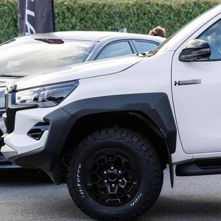 Car Craft Compatible With Toyota Hilux Revo 2016-2020 Upgrade Facelift Convert To Gx Gr Sport Bodykit Bumper Grill Trim Skirst Wheel Arch Cliding Moulding