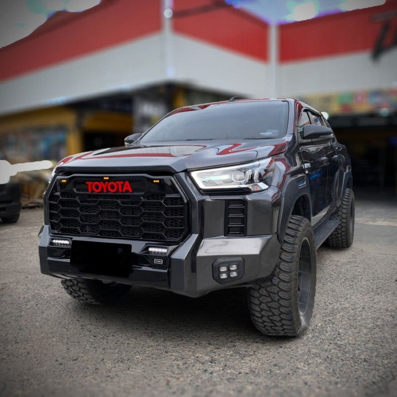 Car Craft Compatible With Toyota Hilux Revo 2016-2020 Upgrade Facelift Convert To Gx Gr Sport Tundra Bodykit Bumper Grill Trim Skirst Wheel Arch Cliding Moulding