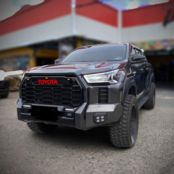 Car Craft Compatible With Toyota Hilux Revo 2016-2020 Upgrade Facelift Convert To Gx Gr Sport Tundra Bodykit Bumper Grill Trim Skirst Wheel Arch Cliding Moulding