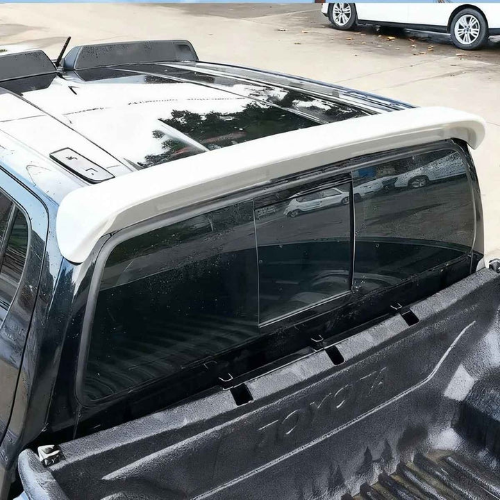 Car Craft Compatible With Toyota Hilux Revo 2020+ Rear Trunk Wing Boot Spoiler Lip Splitter Skirt Ar-toyota-0121 Cf Carbon Fiber Look CC-8363