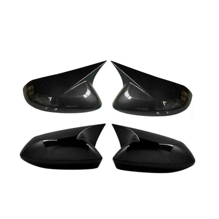 Car Craft Compatible With Hyundai I10 2015-2020 Side Rear View Case Wing Cap Shell Housing Mirror Covers 3m Tape Pasting Style Carbon Fiber Look CC-11557