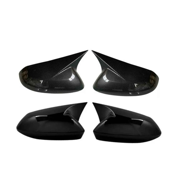 Car Craft Compatible With Hyundai I10 2015-2020 Side Rear View Case Wing Cap Shell Housing Mirror Covers 3m Tape Pasting Style Glossy Black CC-11556