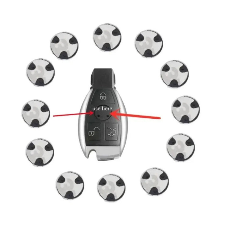 Logo Craft Compatible With Mercedes A B C E S Class W176 W177 W204 W205 W206 W212 W213 W221 W222 W223 Ml Gl Gle Gls W166 W167 Glc W253 W254 Gla W156 Cla W117 Car Key Cover Logo Emble Badge 13mm 3 Pin