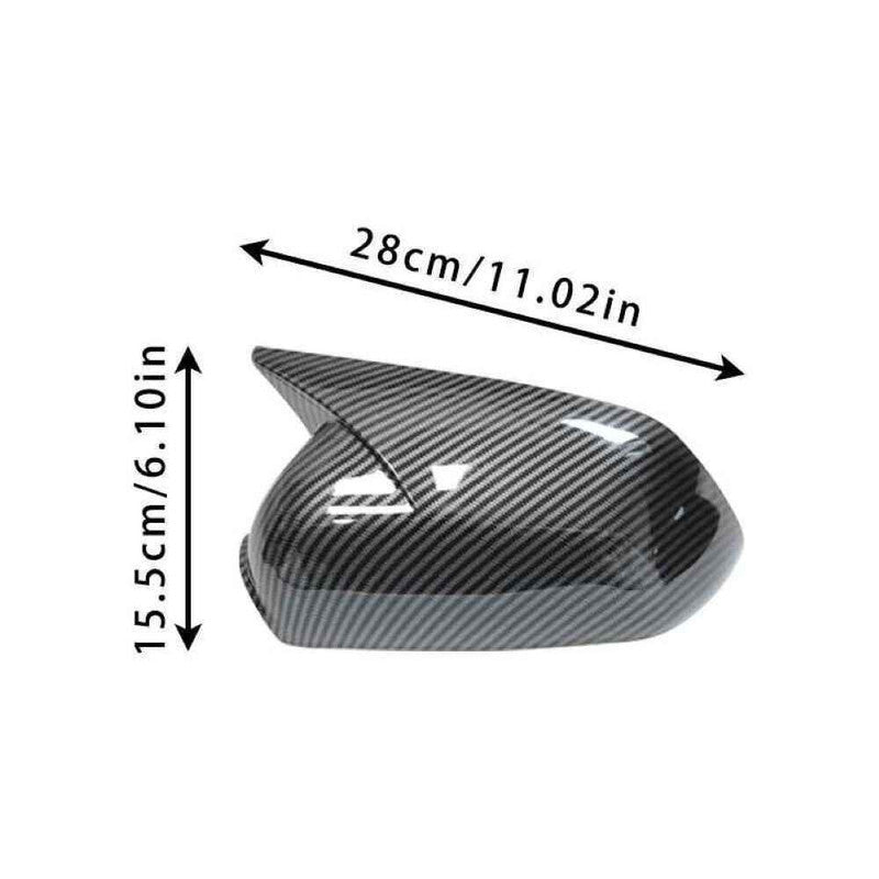 Car Craft Compatible With Skoda Octavia Laura 2005-2013 Side Rear View Case Wing Cap Shell Housing Mirror Covers 3m Tape Pasting Style Carbon Fiber Look