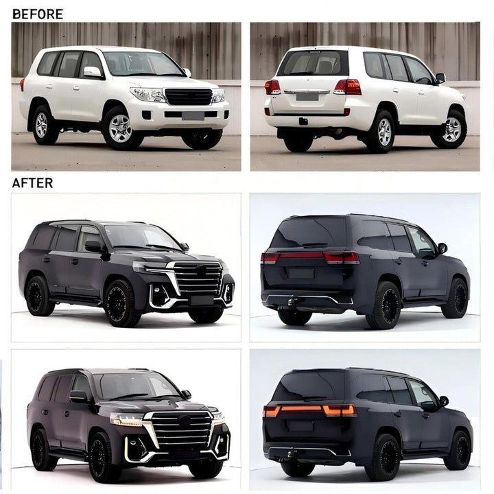 Car Craft Compatible With Toyota Land Cruiser Lc200 2008-2015 Upgrade Facelift Convert To Lc200 Vacalno Style Bodytkit Front Rear Bumper Trunk Headlight Taillight Side Trim Grill Lip Skirt Splitter F139