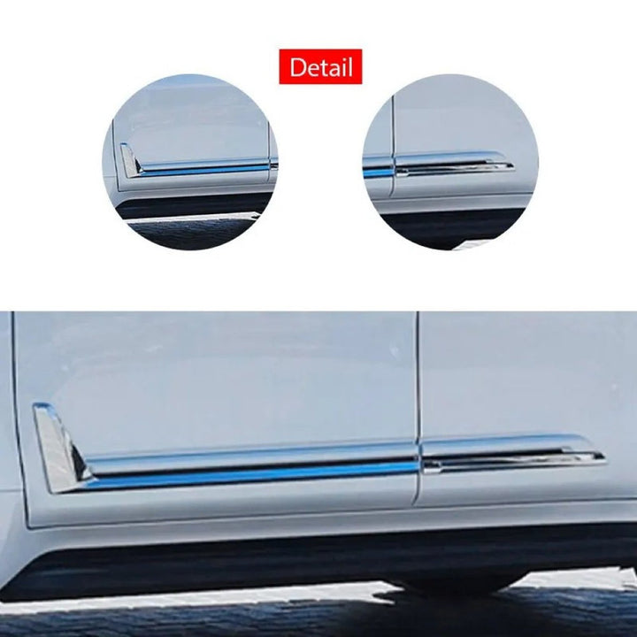 Car Craft Compatible With Toyota Lexus Lx600 2022+ Side Door Moulding Cladding Trim Abs 4-piece Replacement Kit With Uv Corrosion Resistance F166