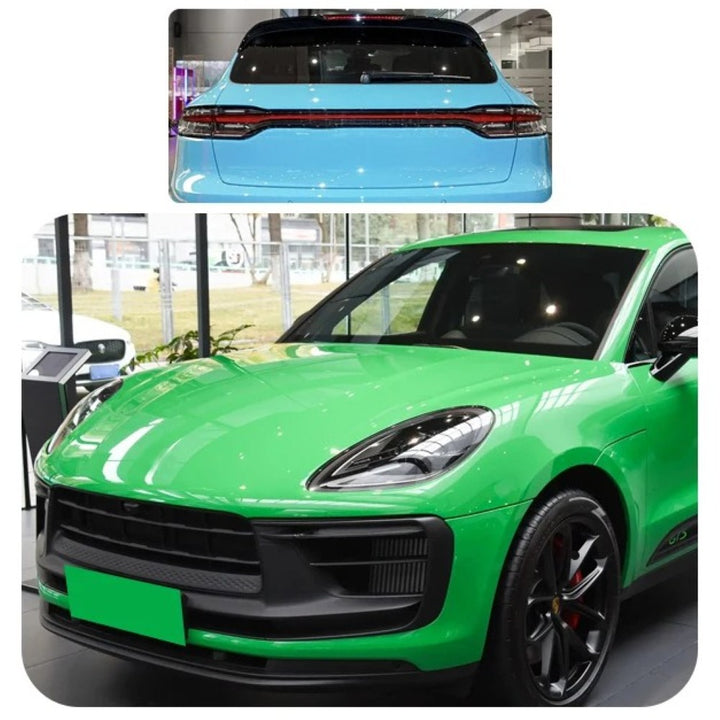 Car Craft Compatible With Porsche Macan 2014-2017 95b 95b.1 95 B.2 Upgrade Facelift Convert To 2024 95b.3 Body Kit Bodykit Through Taillight Laser Headlight Plug And Play Hood Bumper Red CC-7955 - CAR CRAFT INDIA