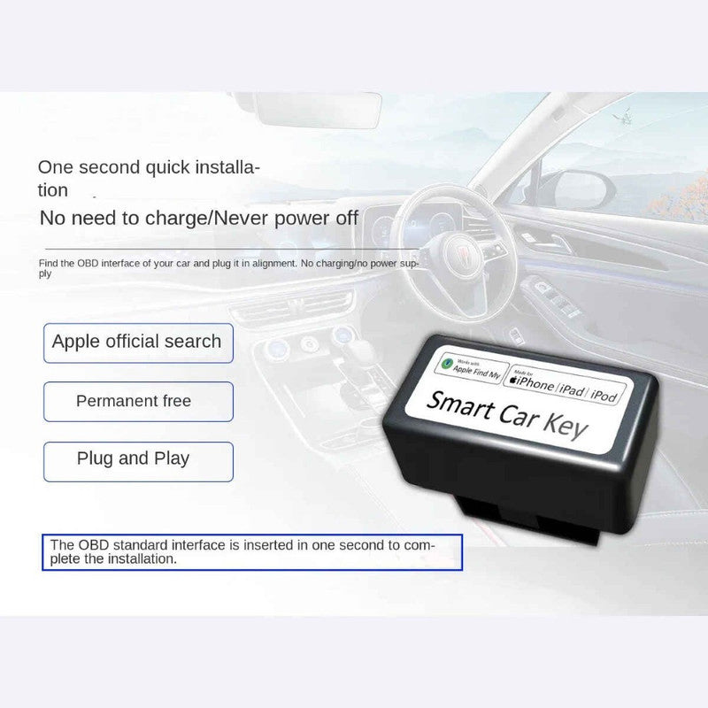 Car Craft Compatible With Sim-free Vehicle Gps Tracker Finder With 'find My' App For Location Navigation Smart Car Key And Obd No Monthly Fee Only For Iphone Ap100