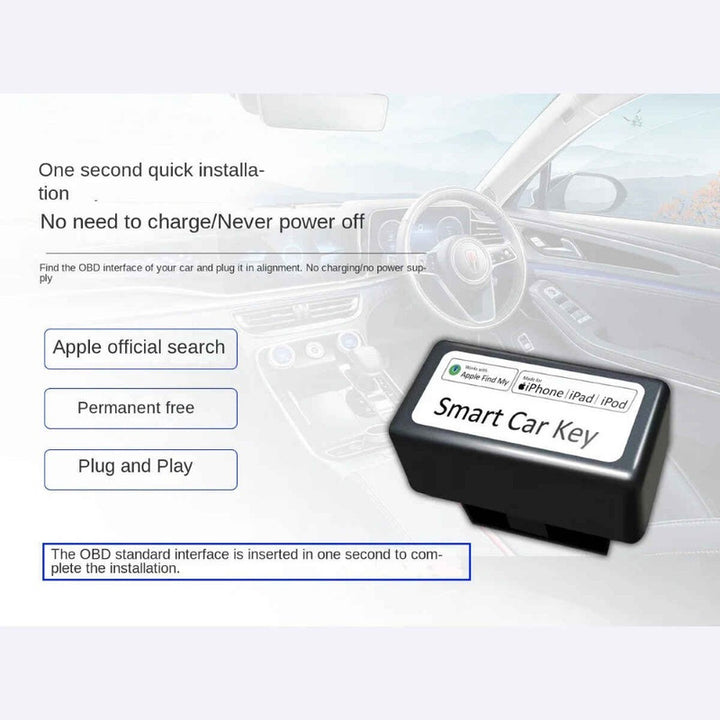 Car Craft Compatible With Sim-free Vehicle Gps Tracker Finder With 'find My' App For Location Navigation Smart Car Key And Obd No Monthly Fee Only For Iphone Ap100