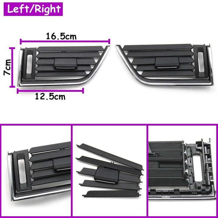 Car Craft Compatible With Skoda Octavia 3 A7 5e Mk3 2014-2021 Car Ac Air Vent Grille Slider Panel Cover 5e0819701-c Left