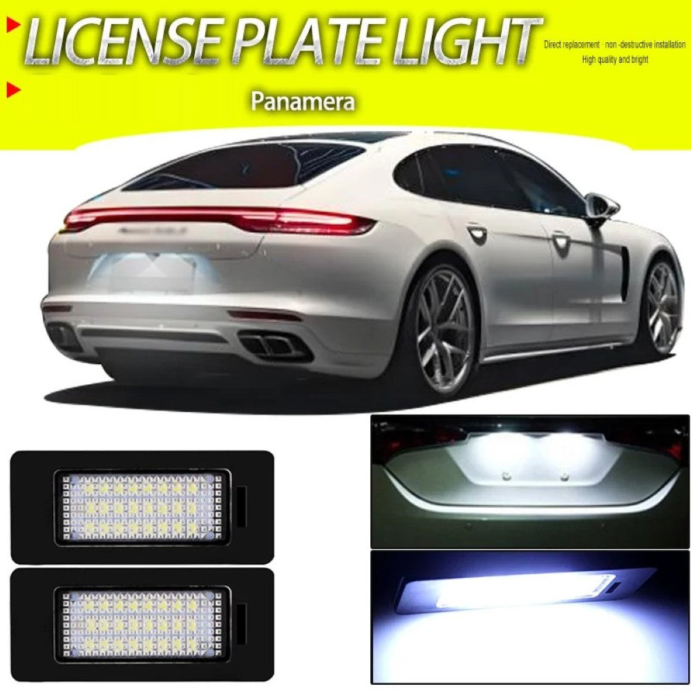 Car Craft Compatible With Porsche Panamera 970 4d 2010-2016 Led Number Plate Light Error Free License Number Plate Lamp 8to943021 CC-7795 - CAR CRAFT INDIA