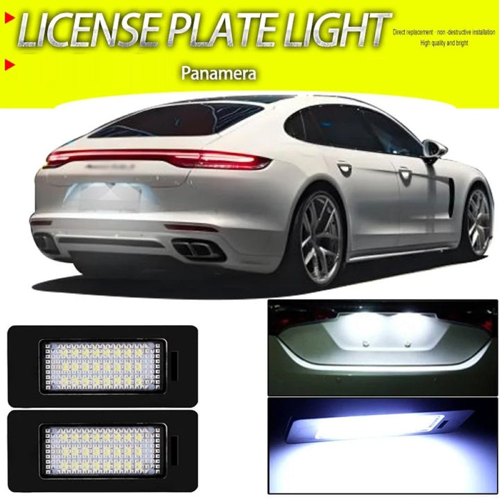 Car Craft Compatible With Porsche Panamera 970 4d 2010-2016 Led Number Plate Light Error Free License Number Plate Lamp 8to943021 CC-7795 - CAR CRAFT INDIA