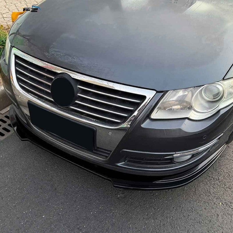 Car Craft Compatible With Vw Volkswagen Passat B6 2005-2010 Bumper Front Lip Splitter Skirt Trim Zst-1477 Gb Glossy Black