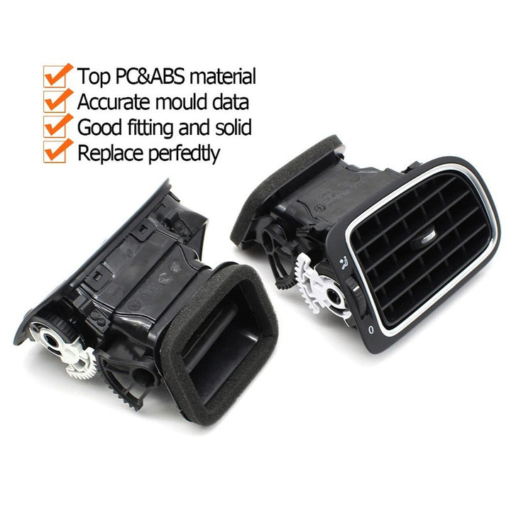 Car Craft Compatible With Vw Volkswagen Polo Vento Ameo 2011-2024 Car Front Air Conditioner Ac Vent Grille Assembly 6r0819703-1 Left