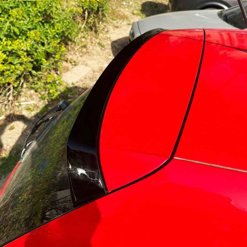 Car Craft Compatible With Vw Volkswagen Polo 2010-2025 Trunk Wing Lip Boot Rear Roof Spoiler Zst-1027 Cf Carbon Fiber Look - CAR CRAFT INDIA