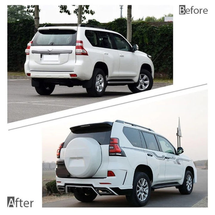 Car Craft Compatible With Toyota Land Cruiser Prado Fj150 2010-2017 Upgrade Facelift Convert To 2018 Navigator Style Bodytkit Front Rear Bumper Hood Fender Trunk Headlight Taillight Side Trim Grill Lip Skirt Splitter F157