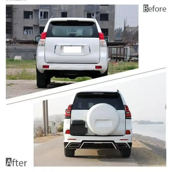 Car Craft Compatible With Toyota Land Cruiser Prado Fj150 2010-2017 Upgrade Facelift Convert To 2018 Elford Style Bodytkit Front Rear Bumper Hood Fender Trunk Headlight Taillight Side Trim Grill Lip Skirt Splitter F075