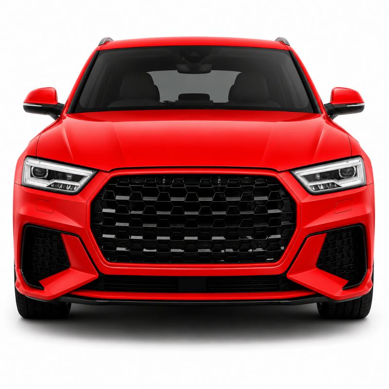 Car Craft Compatible With Audi Q3 2013-2019 Upgrade Facelift Convert To Rs Rsq3 Bodykit Bumper Grill